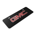thumbnail image 3 of GMC 3D Inlay Red Logo 12" x 4.25" European Look Black Half-Size Stainless Steel License Plate, 3 of 5