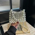 thumbnail image 2 of Bolsos de hombro de moda con diseño de perlas ahuecados, bolsos cruzados ligeros de lujo de gran oferta 2024 para mujer, bolsas femeninas de tendencia, 2 of 5