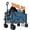 Blue, variant on Bingirl 35-Inch Foldable Wagon with 350LBS Capacity and 280L Extra Large Space, Collapsible All-Terrain Beach Wagon with Cup Holders (Red)