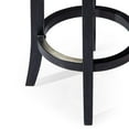 thumbnail image 6 of Maven Lane Eva Counter Stool in Aged Black w/ Charcoal Black Vegan Leather, 6 of 6