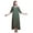 Dark Teal Green, variant on Dark Teal Green Floral Lotus Printed Maxi Nightgowns For Women With Summer Slip Sleepwear Small