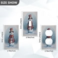 thumbnail image 2 of Light Switch Cover Switch Plate Outlet Cover Plug Cover for Electrical Toggle Switch Watercolor-style Snowman Pattern, 2 of 6