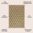 thumbnail image 3 of JONATHAN Y SANTA MONICA 3 x 5 Area Rug, Trebol Moroccan Trellis Textured Weave - Brown/Beige, SMB109A-3, 3 of 4