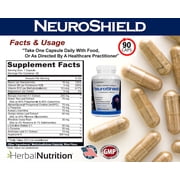 Brain Booster Supplement NeuroShield Advanced Memory Formula with Bacopa, Huperzine-A and More One Bottle