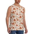 thumbnail image 3 of Salouo Western Desert Nature Landscape Pattern Men's Sleeveless T Shirts,Men's Regular-Fit Tank Top Sports Shirt for Men Sleeveless Tank Shirt -Large, 3 of 6