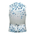 thumbnail image 4 of ZTKWD Mens Suits Vest Valentines Heart Print Pattern Button Down Blazer Fashion Lightweight Slim Casual Suit Jacket, 4 of 5