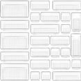 thumbnail image 2 of Juego de 25 piezas de caja de almacenamiento de partición de cajón PS transparente que se puede combinar libremente con caja de almacenamiento de cosméticos y artículos diversos, 2 of 2