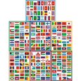 thumbnail image 1 of Stickers TamBee 224 piezas de banderas de países para decoración de viaje, 1 of 9