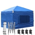 thumbnail image 2 of Aoodor Pop Up Canopy Tent with Removable Mesh Window Sidewalls, Portable Instant Shade Canopy with Roller Bag, 2 of 10