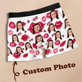 thumbnail image 7 of Men Valentines Funny Face Boxer Briefs Funny Novelty Underwear Comfort Breathable Soft Underpants White L, 7 of 7