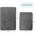 thumbnail image 2 of Clara Clark Bath Mat Set \u2013 Memory Foam Bath Mat - Soft Bathroom Rug - Non Slip and Super Absorbent - Fast Drying Machine Washable Bath Mat Set of 2 20 x 32, 17 x 24, Grey, 2 of 8