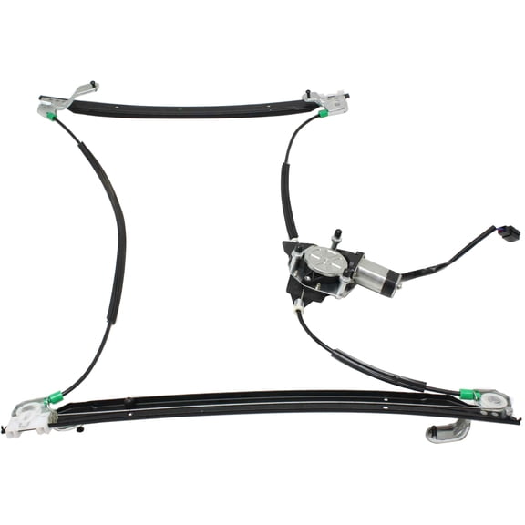 Window Regulator Compatible For 2001-2003 Dodge Grand Caravan Chrysler Town and Country Front, Left Driver Power With Motor