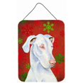 thumbnail image 1 of Great Dane Flocons de Neige Rouges et Verts Impressions Murales Ou de Porte en Métal Aluminium de Noël, 1 of 1