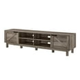 thumbnail image 4 of Walker Edison Rustic Open and Closed Storage TV stand for TVs up to 80”, Grey Wash, 4 of 11