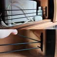 thumbnail image 3 of Mistaha RV Shower Corner Storage Bar with Elastic Rope and Aluminum Alloy Construction in Sleek Black Color, 3 of 6