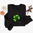 thumbnail image 4 of Chandail Graphique Trèfle de la Saint-Patrick pour Femmes 2026 Tendance à Manches Longues Col Rond Chandail Femmes chandail, 4 of 6