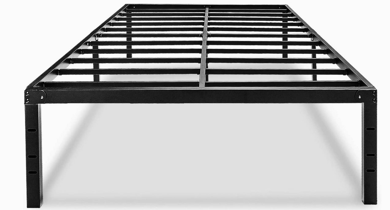 Metal Platform King Bed Frame 18 Inch Tall No Box Spring Needed with