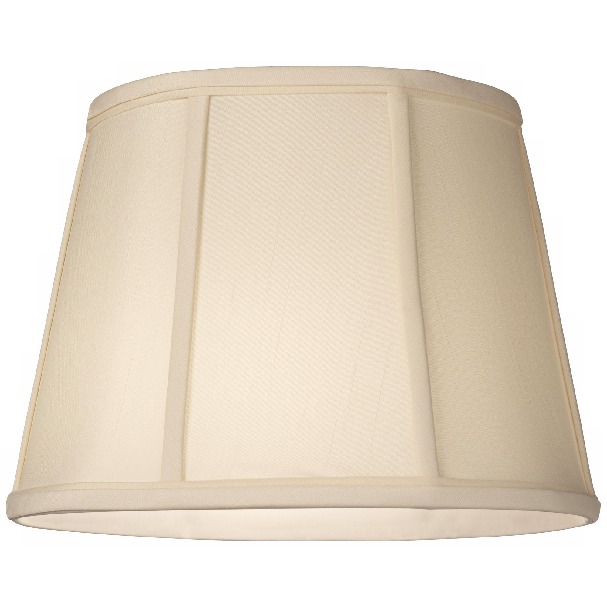 Springcrest Cream Small Oval Lamp Shade 9" Wide and 6.5" Deep at Top x 12" Wide and 8" Deep at Bottom x 9" Slant (Spider) Replacement with Harp