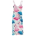 thumbnail image 5 of Flamingo Pattern Design Sleeveless Dress Woman Fashion Long Dresses Women's Summer Suit Dress 2025, 5 of 7