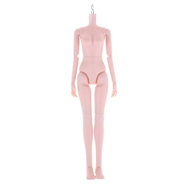 Flexible 4 articuda muñeca cuerpo desnudo pecho partes del cuerpo de accesorios lizados de bricoje Yotijar Cuerpo de muñecas de niña desnuda