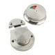 thumbnail image 2 of Pestillo de cerradura de puerta de baño con indicador, cerradura de inodoro, indicador de perno de puerta, hardware Plata, 2 of 9