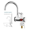 thumbnail image 2 of Electric Hot Water Heater Faucet Instant Tankless Kitchen Instant Heating Tap Water Heater Home Appliance, 2 of 7