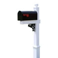 thumbnail image 2 of Turner Mailbox System White Vinyl Post Black Mailbox, 2 of 3