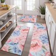 thumbnail image 2 of Pioneer Flower Floral Print Pattern Kitchen Rugs Sets Of 3,Kitchen Runner Rugs Non Skid Washable,Decorative Kitchen Floor Mats for Kitchen,Sink,Laundry,17"x30"+ 17"x47" + 17"x59", 2 of 6
