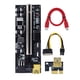 thumbnail image 2 of Methold Placa Exender PCI-E 1x a 6x, tarjeta USB 3,0, adaptador de placa base de ordenador portátil con indicador LED, equipo eléctrico Electrónica miscelánea Ranura negra + cable rojo, 2 of 6