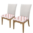 thumbnail image 2 of Honeii Strawberry Print Square Cushion Cover with Elastic Band & Ties,Sofa Cushion Covers,Furniture Protector for Living Room,Washable Sofa Seat Slipcover-Two Pieces, 2 of 7