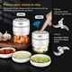 thumbnail image 2 of Mini picadora eléctrica, picadora de carne inalámbrica, picadora de alimentos, picadora eléctrica con cuchillas afiladas, mini licuadora de alimentos para bebés, carne, garlic-250ml Feliz Sencillez, 2 of 3