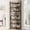 Brown, variant on 5-Shelf/7-Shelf Corner Bookshelf, Large Open Shelf Bookcase with Metal Frame, L-Shaped Storage Rack with Cross Braces for Living Room Home Office