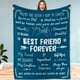 thumbnail image 1 of LHSHID Best Friend Birthday Gifts for Women Christmas Blanket for Bestfriend Bestie BFF Blanket Friendship Best Friends Woman Christmas Idea Gifts Blanket 60"x80", 1 of 6