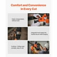 thumbnail image 6 of KFFKFF 20V Cordless Portable Band Saw, 2.56-Inch Cutting Depth, 360W Brushless Motor, Compact Design with Hang Hooks, Adjustable Speed 0-192 m/min, Suitable for Metal and Wood Cutting (Tool Only), 6 of 9