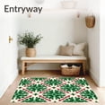 thumbnail image 3 of ODIKA 2'x3' Machine Washable Non-Slip Area Rug, Festive Winter Wonderland Decorative Holiday Floor High Traffic Rug, Green, 610150, 3 of 5