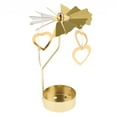 thumbnail image 4 of Candelero de la decoración de la Navidad Colco Soporte de lámpara de té giratorio diseñó duende estrella corazón, 4 of 8