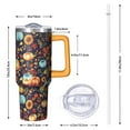 thumbnail image 3 of 40oz Fall Theme Tumbler with Spill Proof Lid Straw Handle 40 oz Fall Tumbler Double Wall Insulated Travel Coffee Cup Fall Gifts Travel Tumbler Must Have, 3 of 5