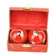 thumbnail image 4 of Bolas de Baoding Cola de 2 piezas con caja de almacenamiento para aliviar la rigidez rojo, 4 of 8