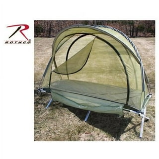 Woods 2-Person Pop-Up Hanging Mesh Mosquito Net For Camping, Fits 2  Sleeping Bags/Cots