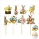 thumbnail image 5 of 24 Piezas Pollito Conejo Huevo Estilo Cupcake Topper Festival de Pascua Fiesta de Cumpleaños Decoraciones para Baby Shower, 5 of 5