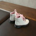 thumbnail image 4 of Girls Boys Martin Boots, Side Zipper Lace-Up Non-Slip Ankle Boots, 4 of 7