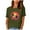 Army Green, variant on Womens Tops Tbopshirt Summer Tops for Women,Plus Size T Shirts,Fashion Woman Print Round-Neck T-Shirt Printing Loose Blouse Tops,Short Sleeve Blouses