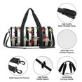 thumbnail image 4 of Fotbe Rose Flowers Bolsa Deportiva de Lona Plegable con Estampado, Bolsa de Gimnasio con Bolsillo Seco/Húmedo, Bolsa de Viaje Ultraligera de Gran Capacidad, 4 of 6