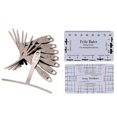 thumbnail image 1 of Guitar Luthier Measuring Tools Kit Set String Action Ruler, 9 Understring Radius Gauge for Guitar Re, 1 of 5