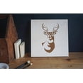 thumbnail image 3 of Stencil1 Winter Antlered Deer Stencil Art Craft - 8.5" x 11", 3 of 6