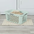 thumbnail image 5 of Sterilite Laundry Basket, 2 Bushel Plastic Hamper with Handles, Mint, 24 Pack, 5 of 6
