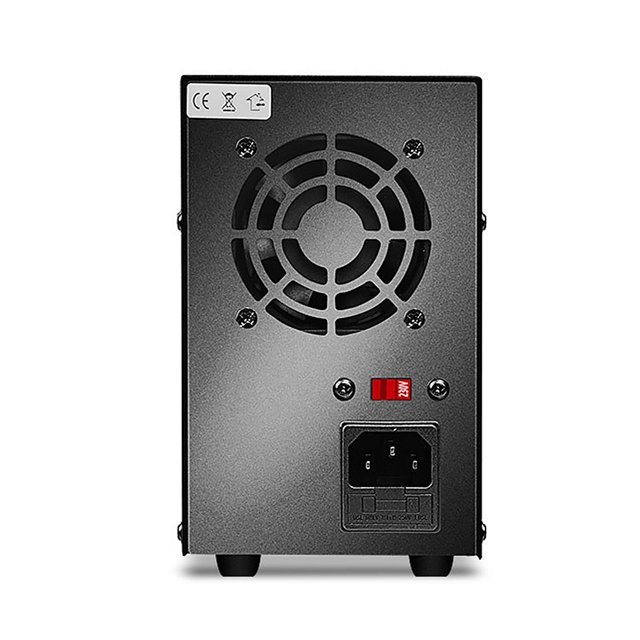 Seitruly Fuente de alimentación de CC ajustable Interruptor regulador de voltaje de corriente digital USB Teléfono Dispositivo profesional Electrónica 0-30V/0-10A 300W