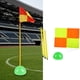 thumbnail image 1 of Bandera de esquina de fútbol, postes de fútbol, bandera de fútbol de repuesto portátil, bandera de deportes de entrenamiento para juegos deportivos pa 3 postes GreenBase., 1 of 8