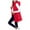 Red, variant on larppty Women Lightweight Puffer Vest Long Winter Coat Zip Up Quilted Jackets Hooded Sleeveless Plus Size Warm Vest (Red, XL/L)
