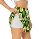 thumbnail image 1 of Balery Avocado Pantalones cortos deportivos para mujer con forro y dos bolsillos, elásticos, para entrenamiento, gimnasio, yoga-Large, 1 of 7